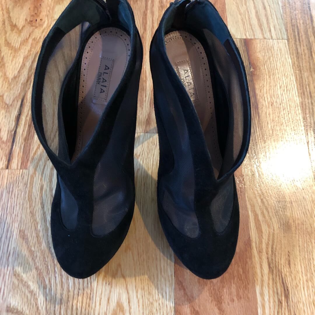 Alaïa mesh booties - Back view