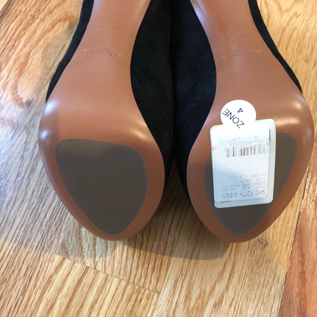 Alaïa mesh booties - Side view