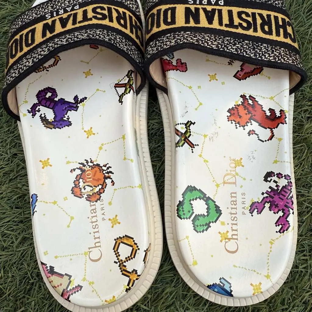 Dior Zodiac Slipers MultiColor Cotton Very good - Inside View