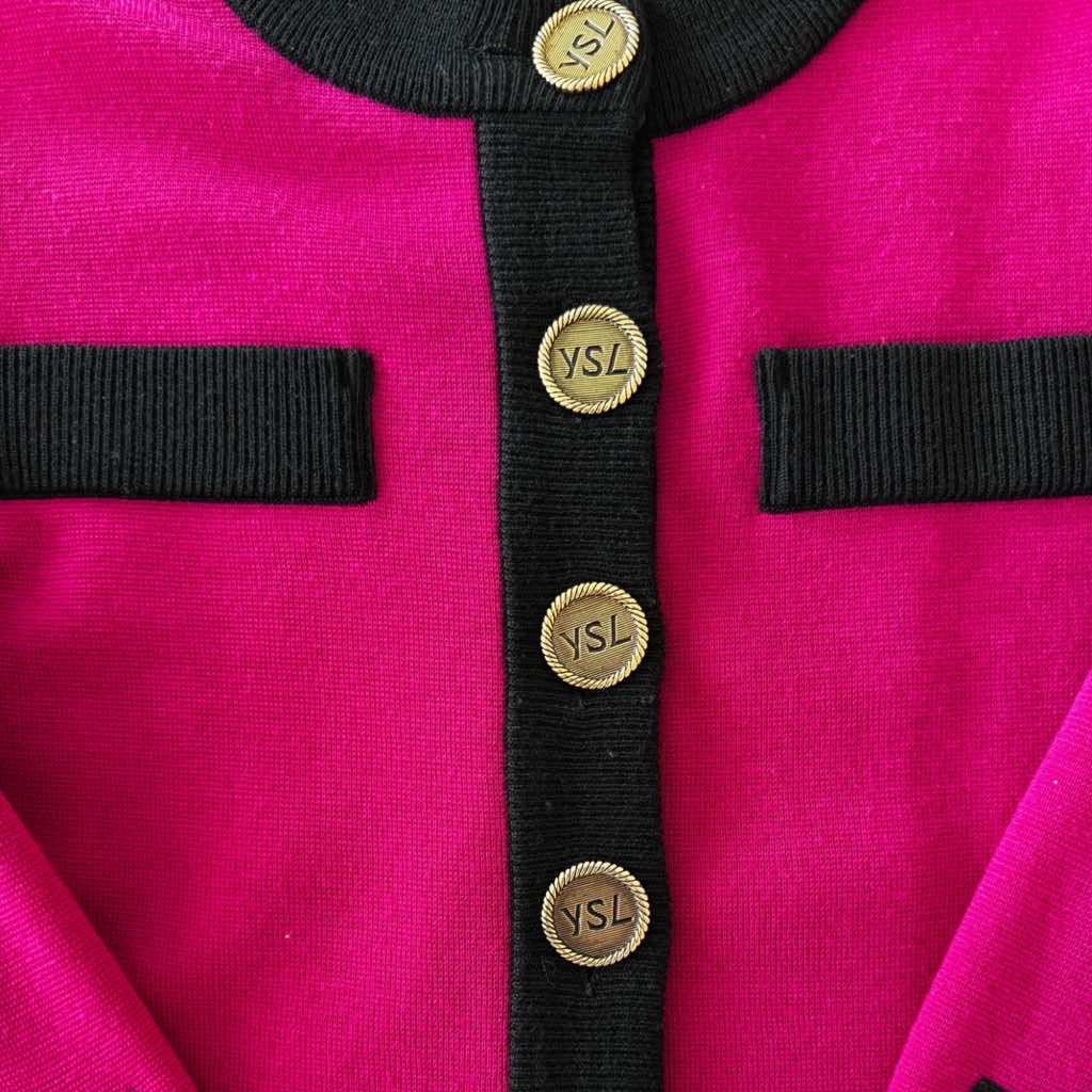 Saint Laurent Pink Cardigan - Detail 1
