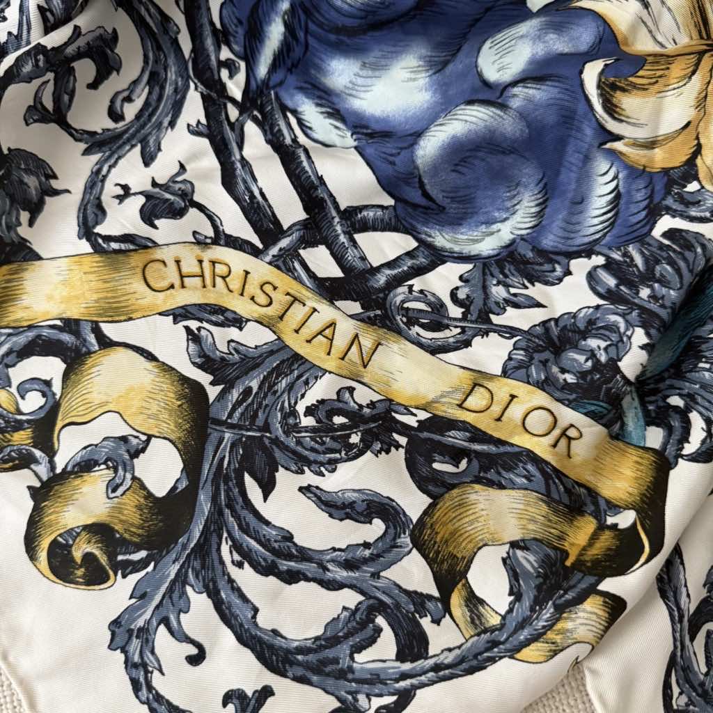 Dior Silk Scarf - Back view