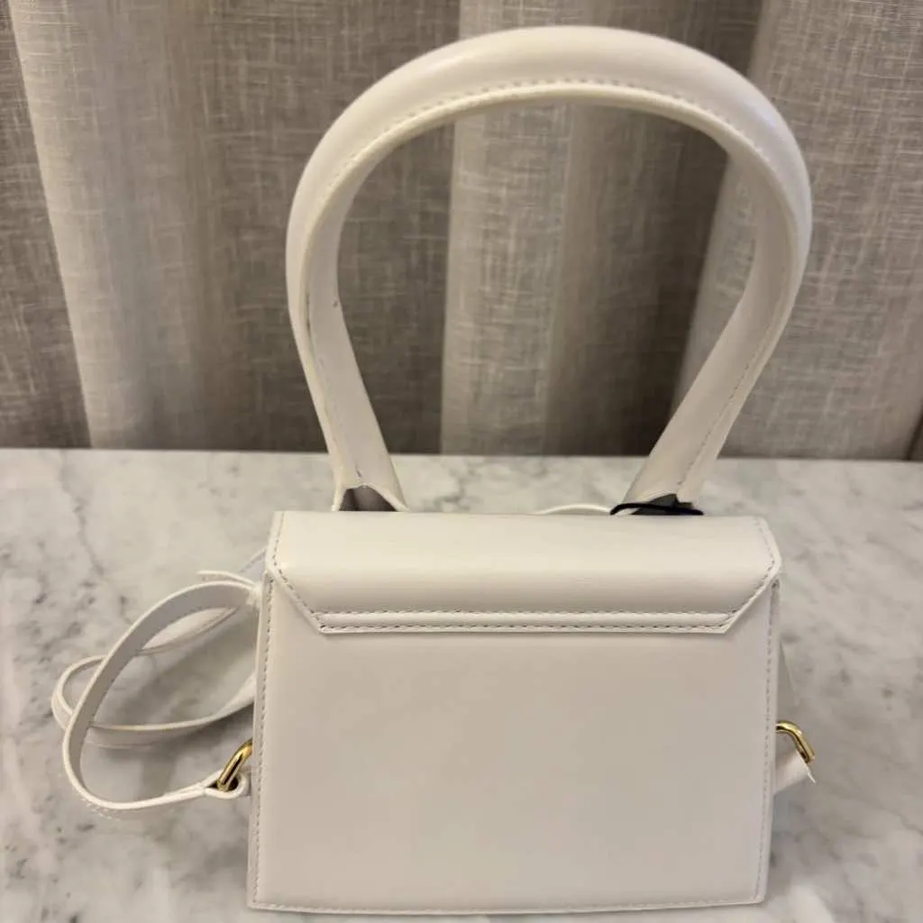 Jacquemus Le Chiquito White Leather Gold Never worn, with tag - Back View