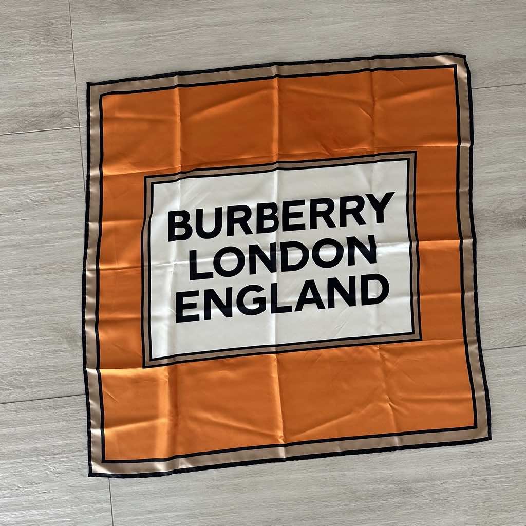 Burberry Silk Scarf - Back view
