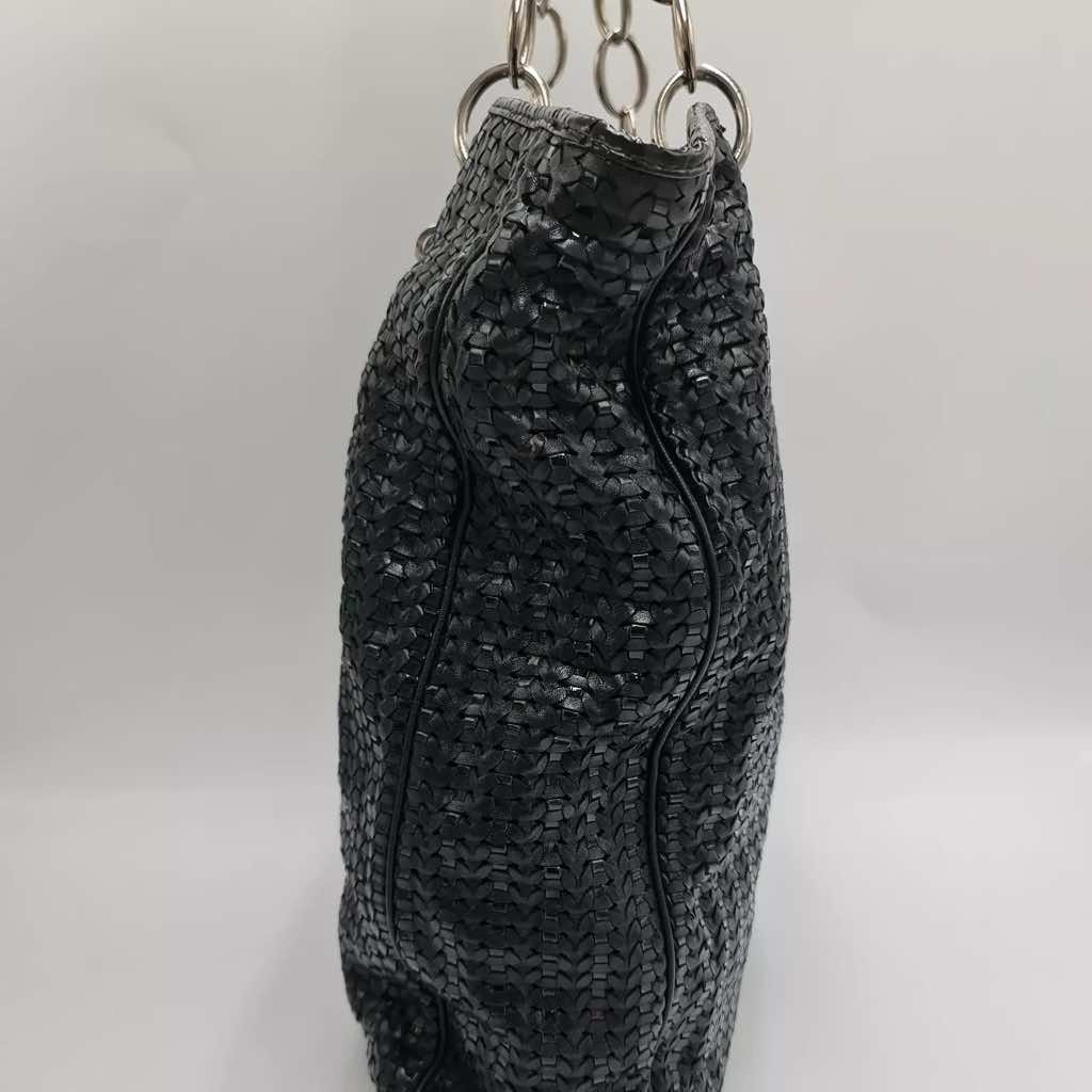 Christian Dior Woven Leather Shopping Tote - Image 10