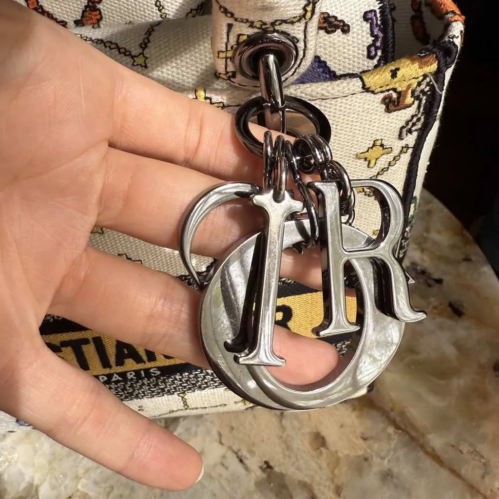 Dior Lady Dior MultiColor Cotton Silver Very good - Inside View