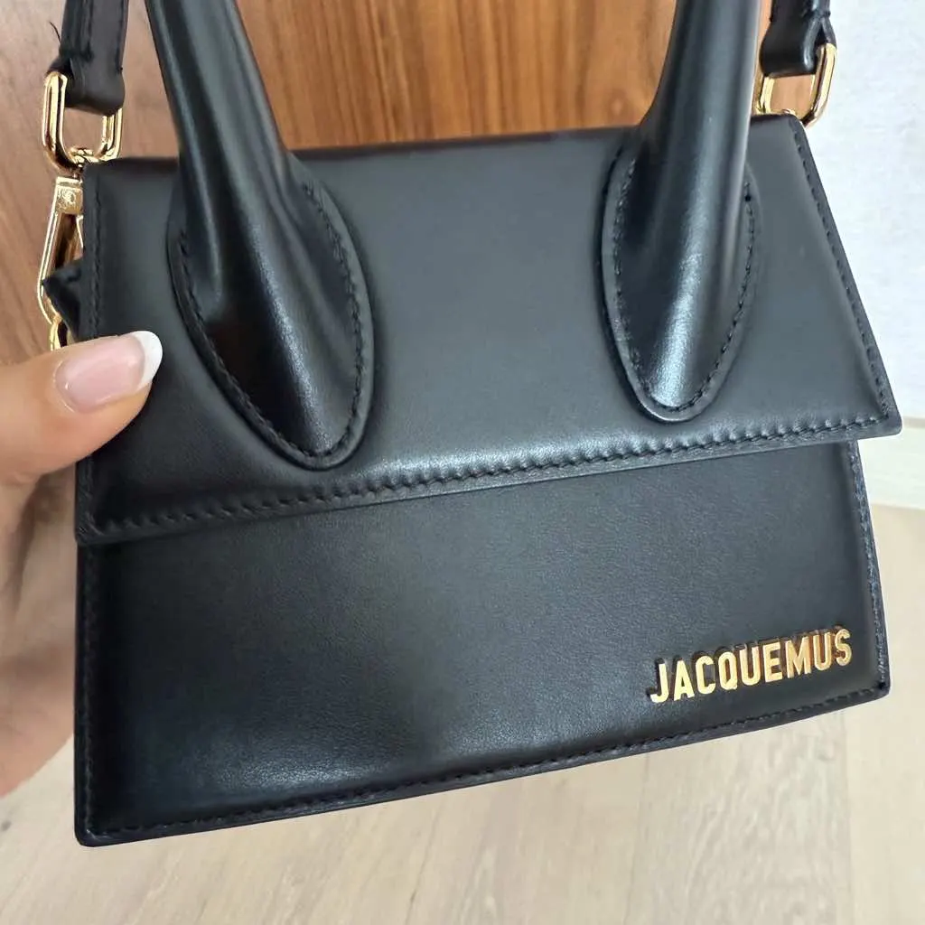 Jacquemus Chiquito Black Leather Gold Very good - Inside View