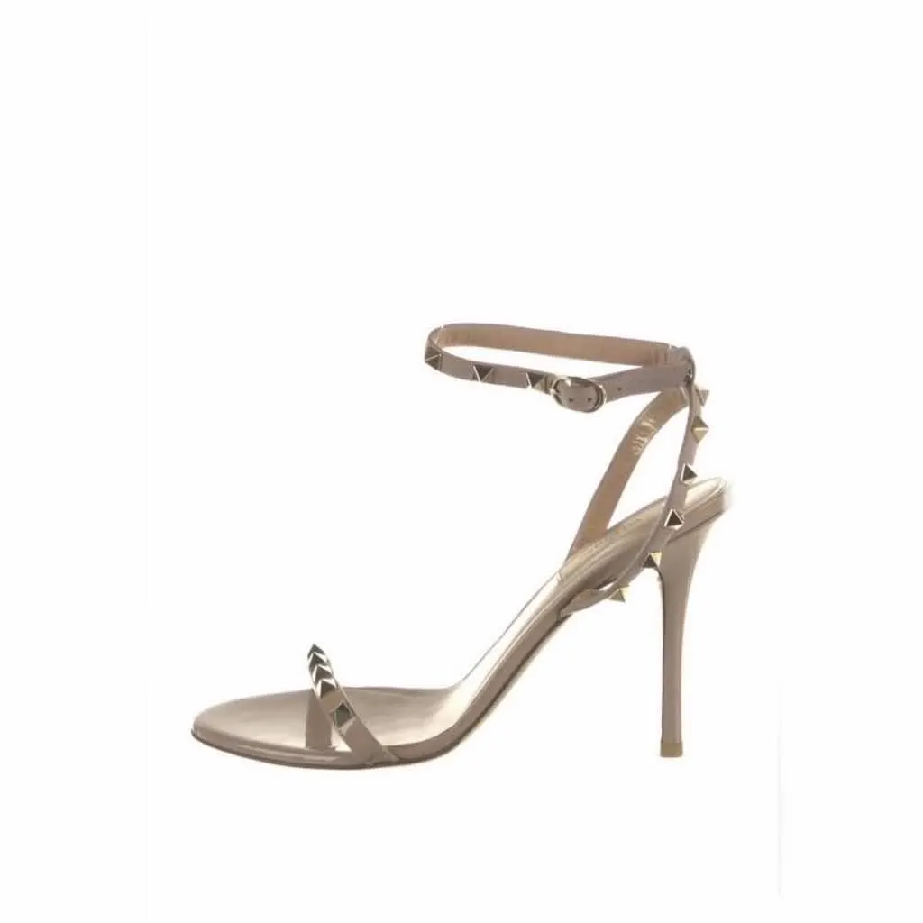 Valentino Rockstud Beige Leather Good - Box View