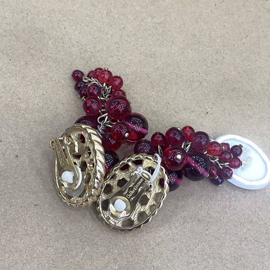 Christian Dior Vintage Earrings - Side view