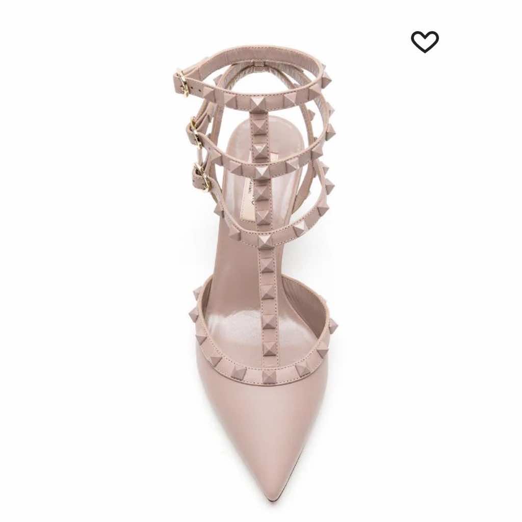 Valentino Rockstud Ankle Strap Pump - Side view