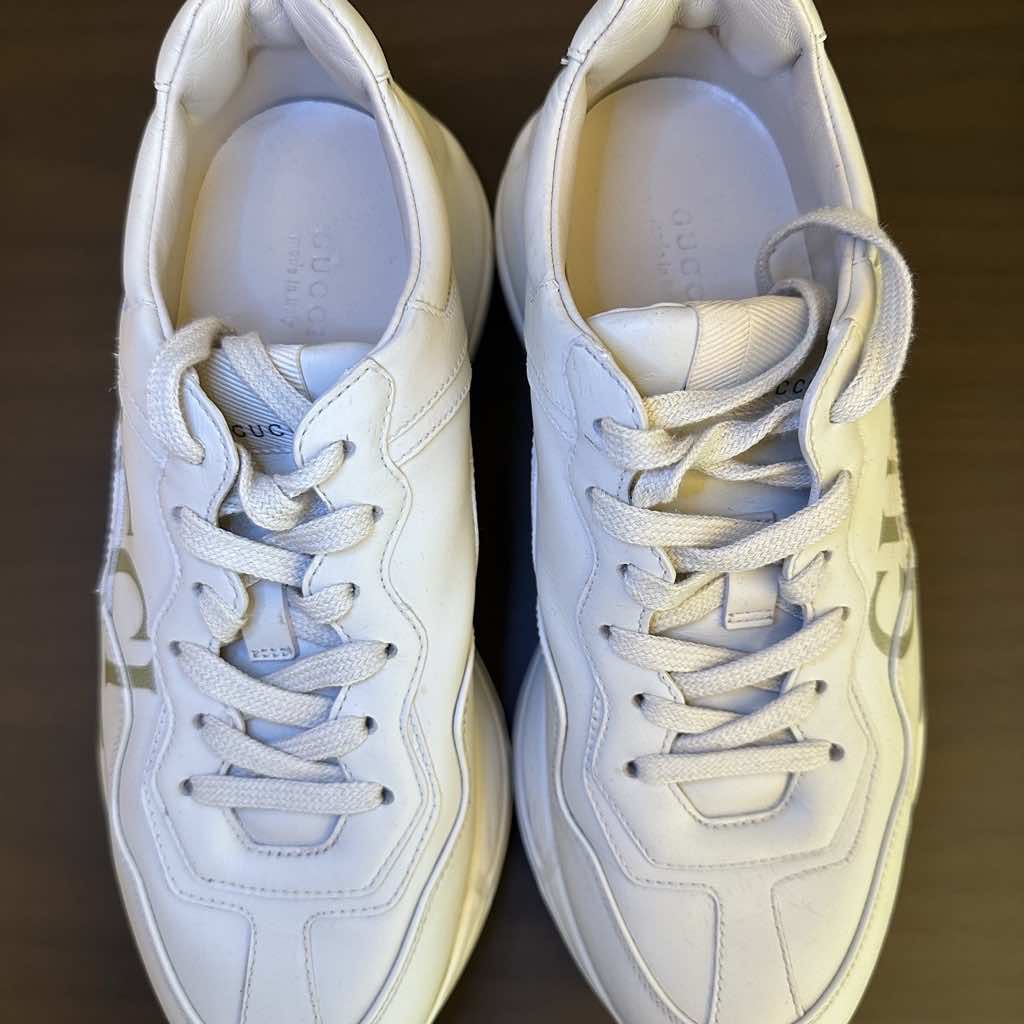 Gucci Ivory Leather Rhyton Vintage - Image 6