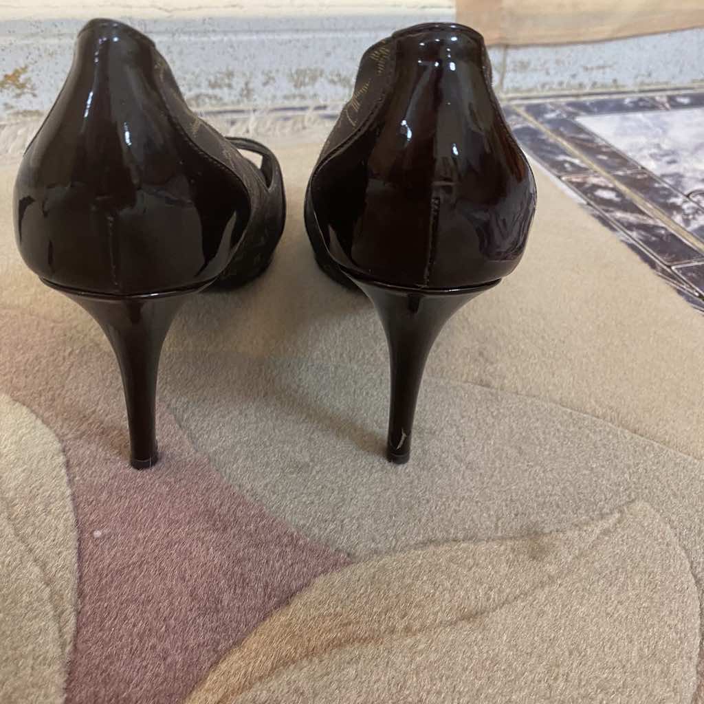 Louis Vuitton Judy Peep Toe Pumps - Back view