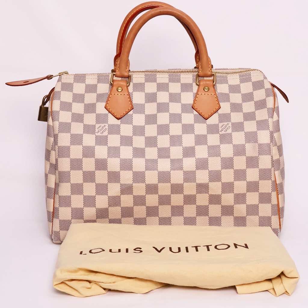 Louis Vuitton Damier Azur Speedy 30 - Back view