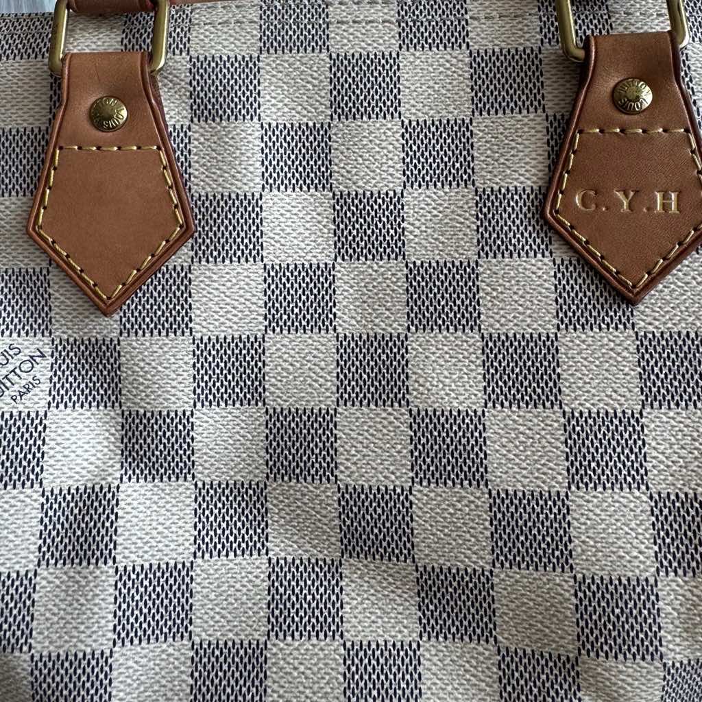 Louis Vuitton Damier Azur Speedy 30 - Side view