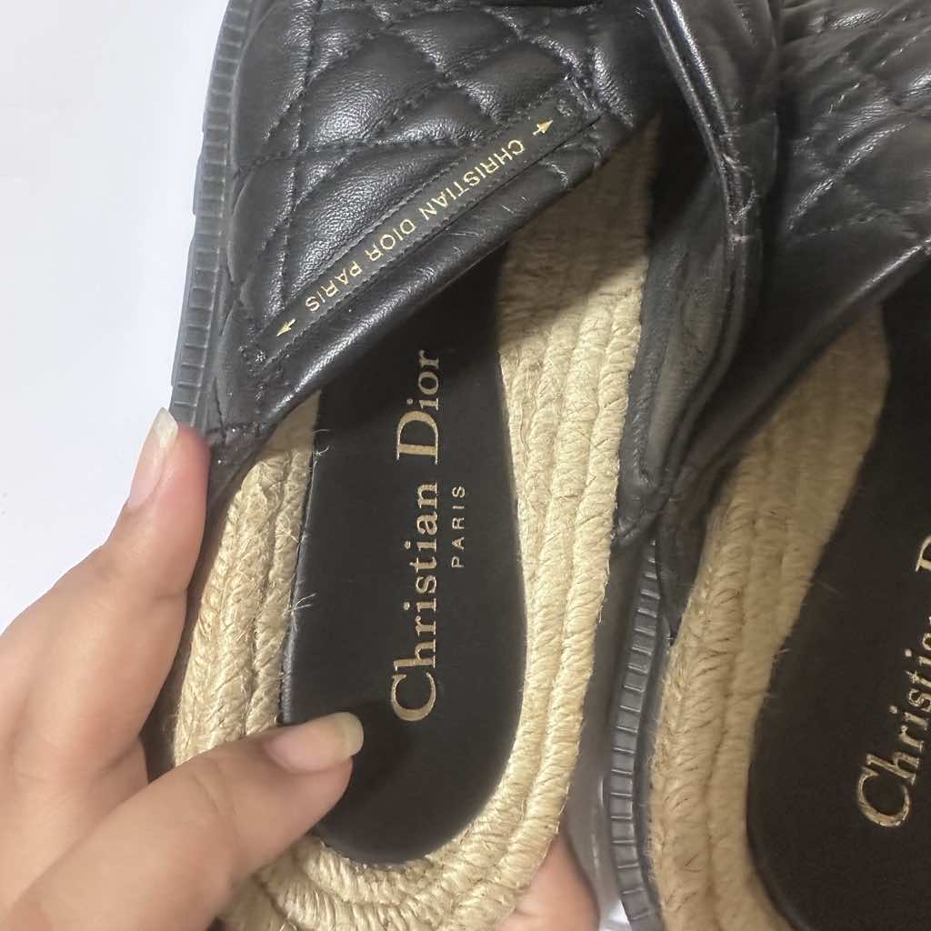 Christian Dior Cannage Dtwist Sandals - Side view