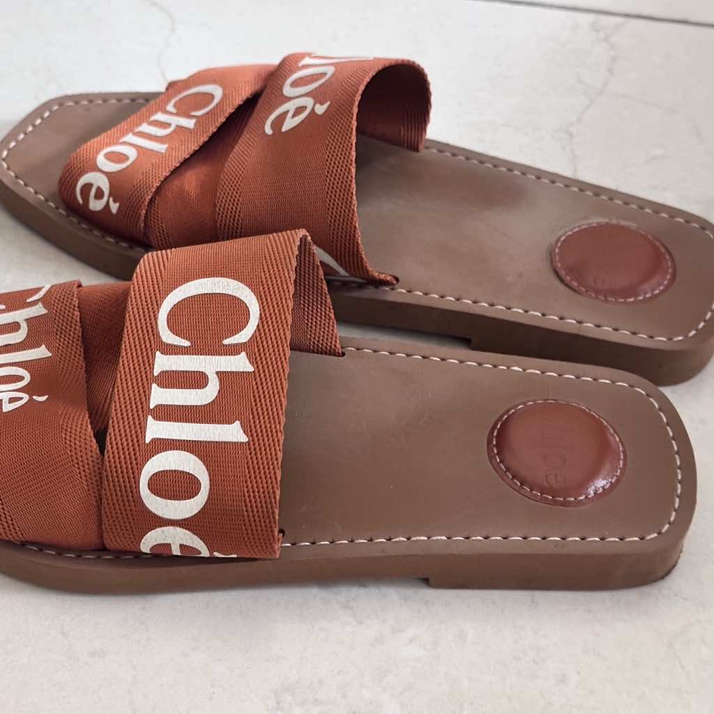 Chloé Woody Flat Slides 40 - Side view