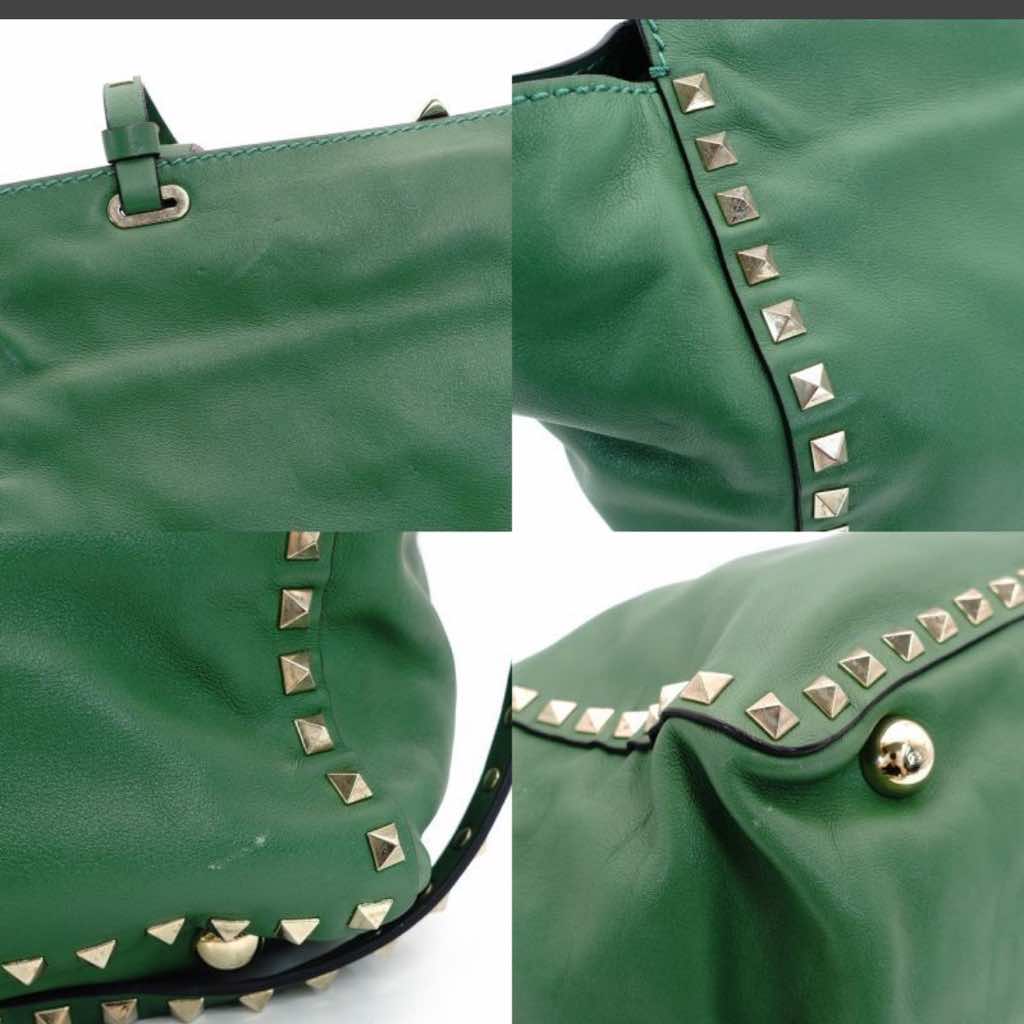 Valentino Garavani Studs handbag green - Detail 2