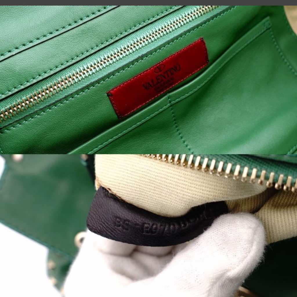 Valentino Garavani Studs handbag green - Image 11