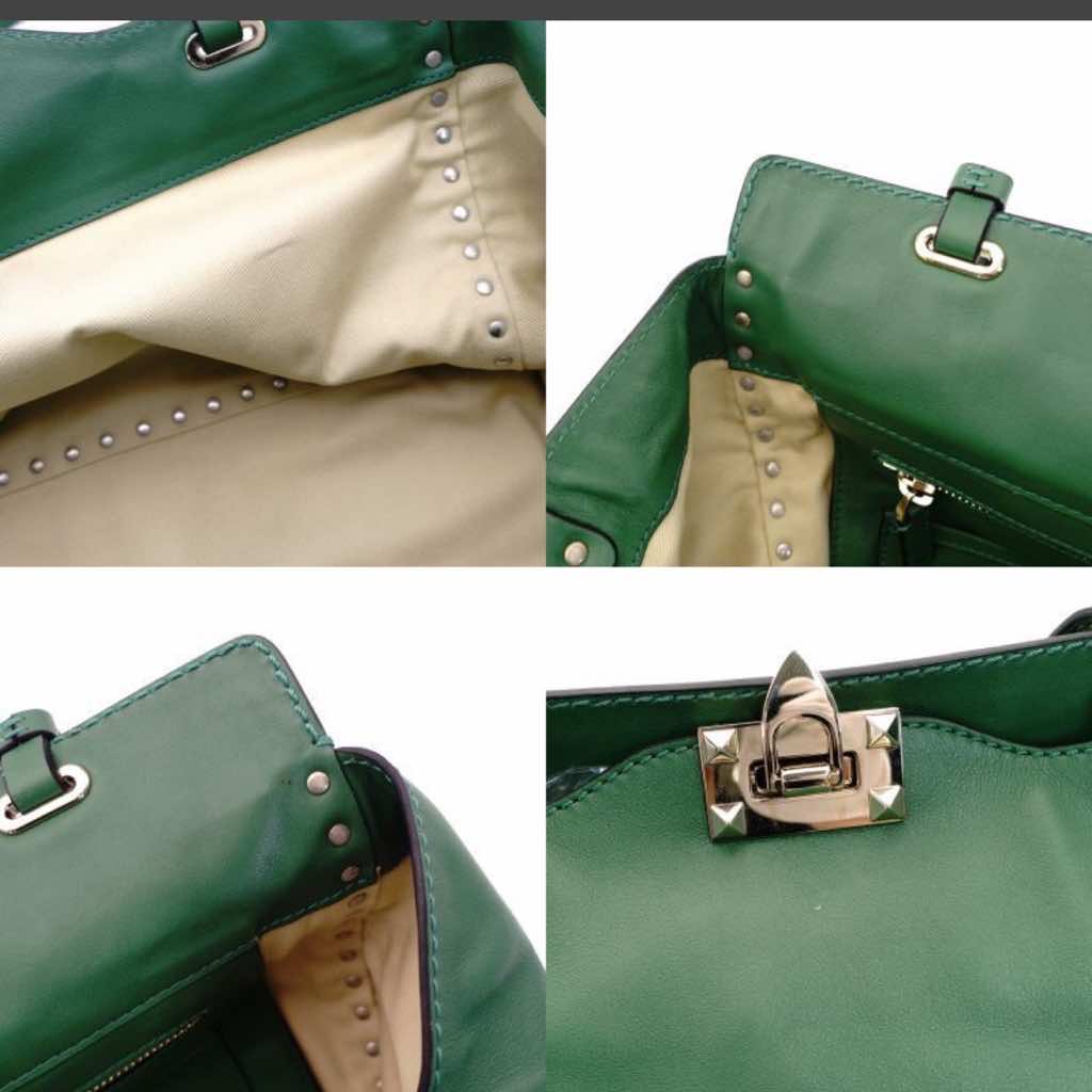 Valentino Garavani Studs handbag green - Image 12