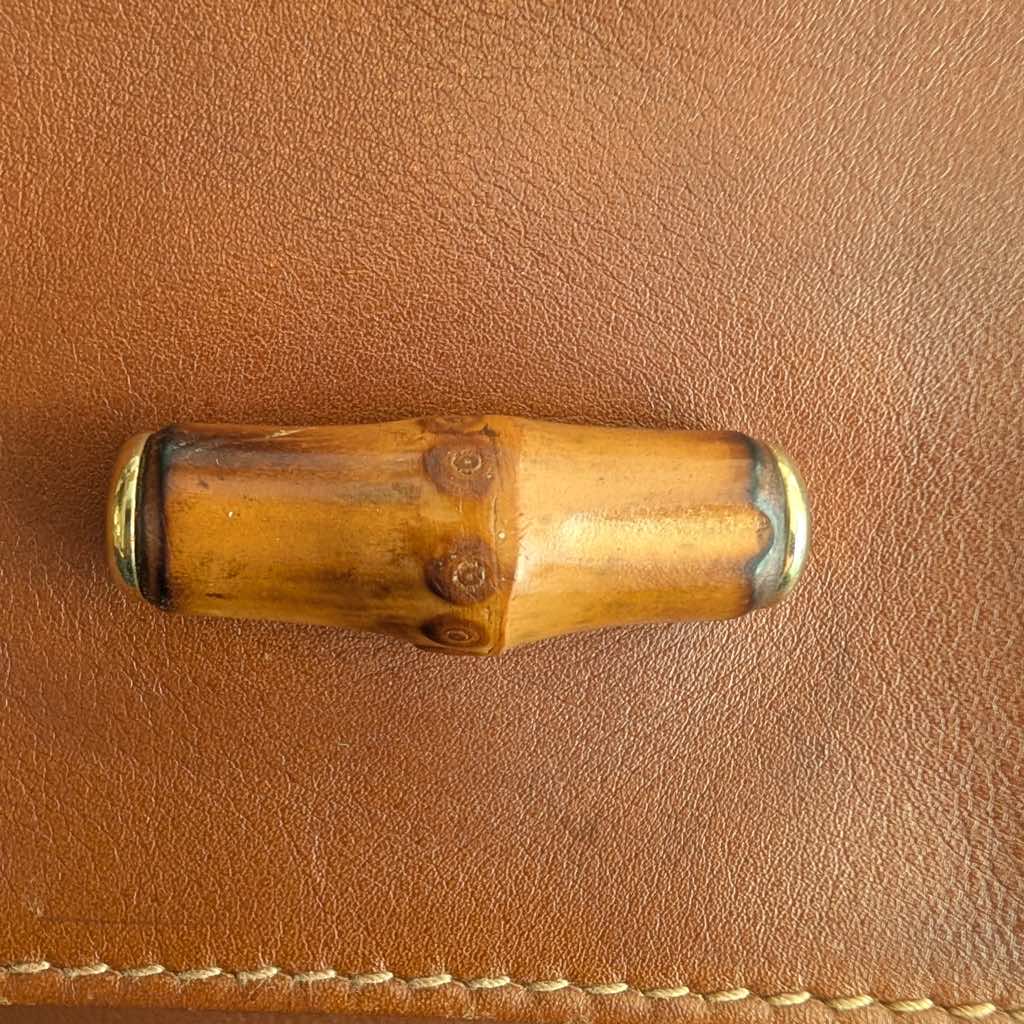 Gucci Vintage Bamboo Messenger Crossbody - Image 12