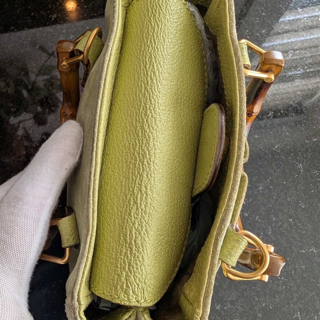 Gucci Vintage Mini Bamboo Crossbody - Side view