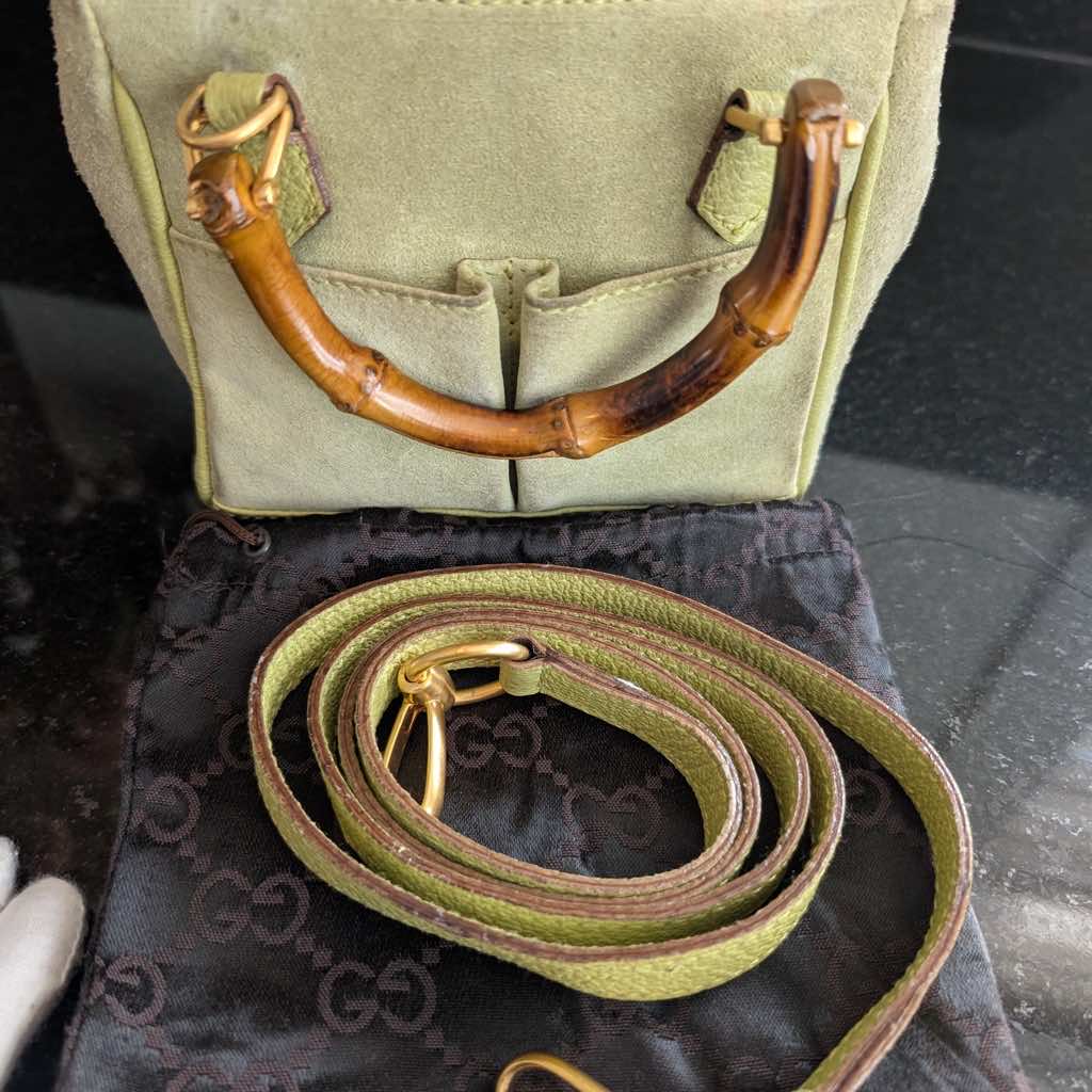 Gucci Vintage Mini Bamboo Crossbody - Image 11