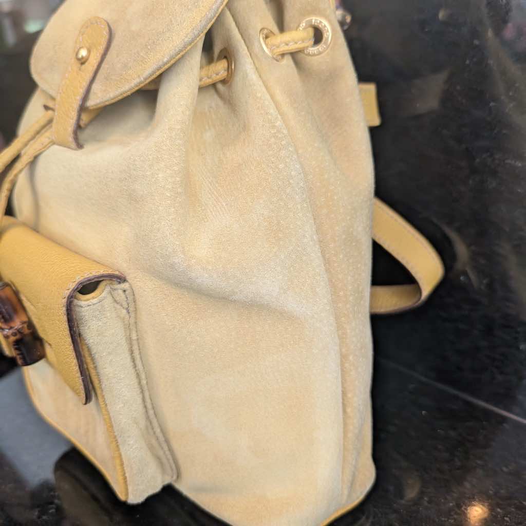 Gucci Vintage Gucci Bamboo Backpack - Image 6