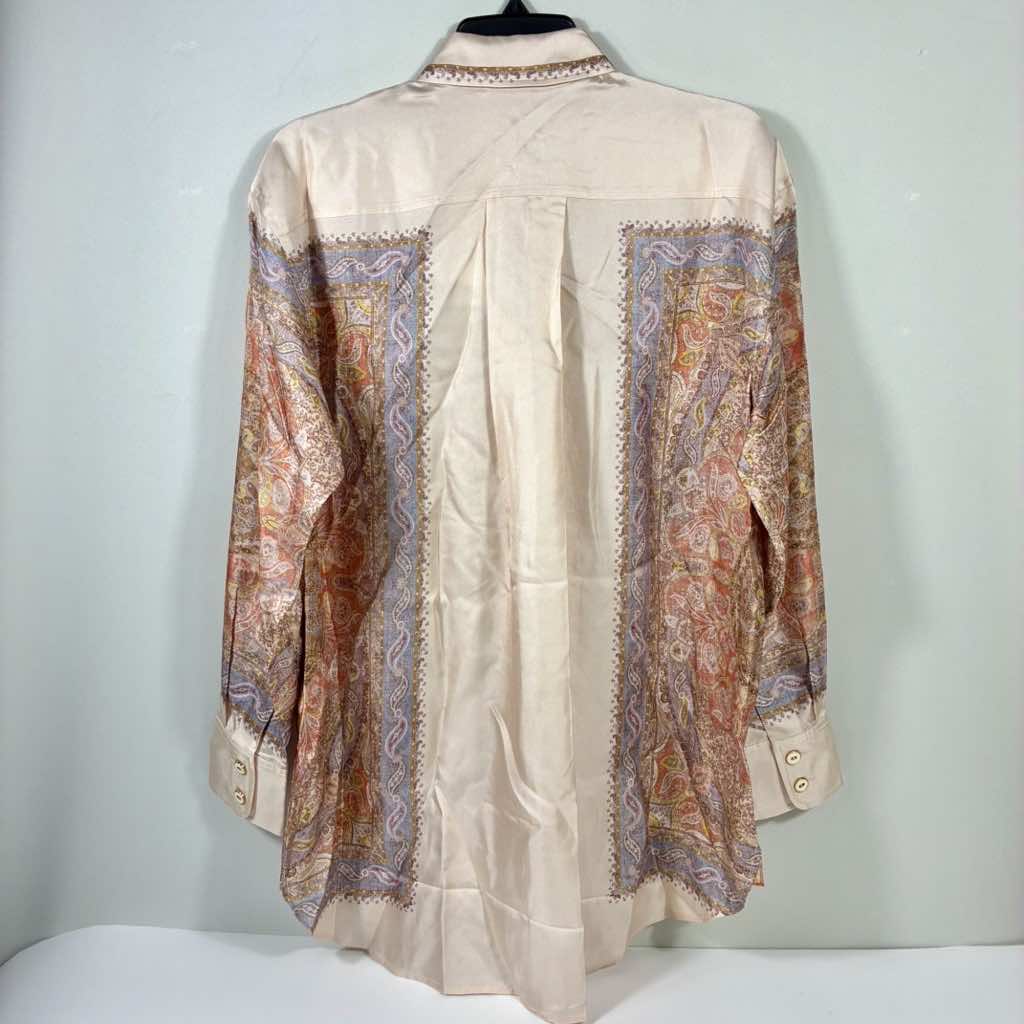 Zimmermann Illustration Paisley Silk Shirt - Back view