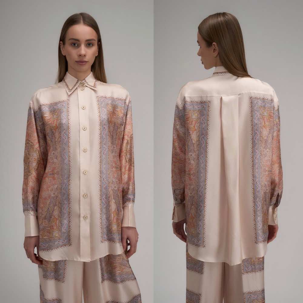Zimmermann Illustration Paisley Silk Shirt - Image 6