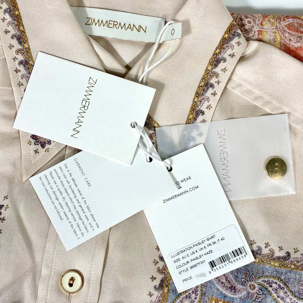 Zimmermann Illustration Paisley Silk Shirt - Detail 2