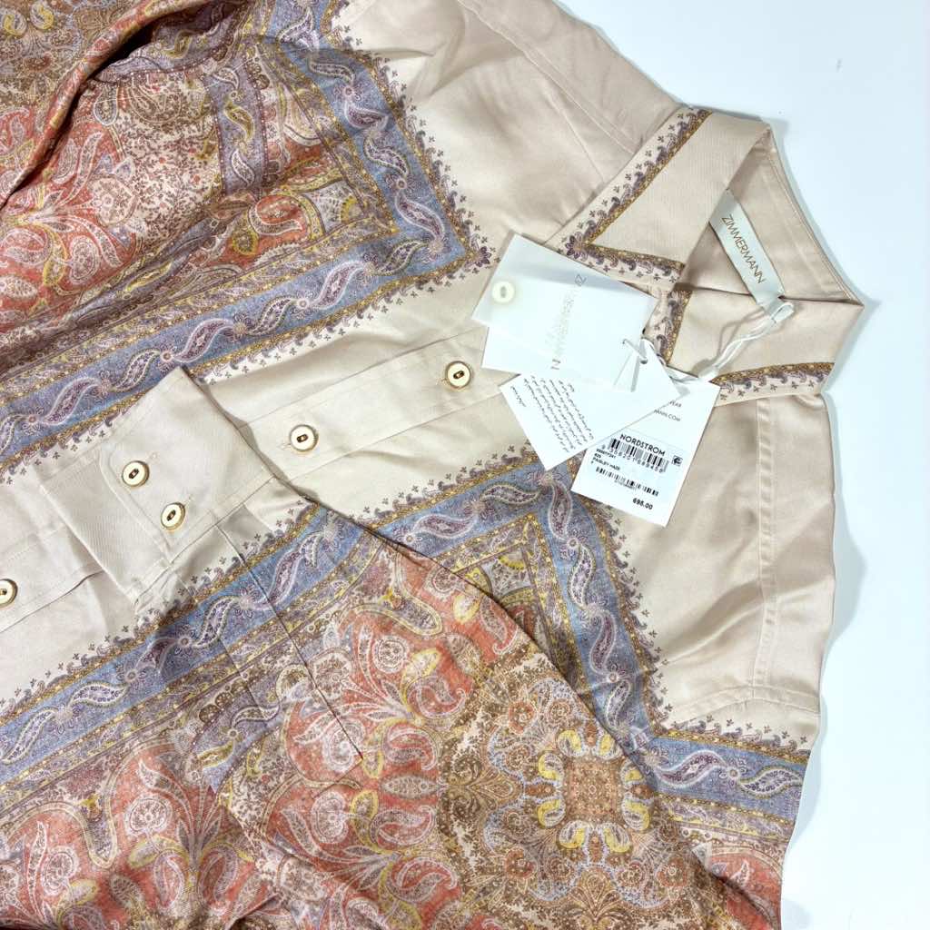 Zimmermann Illustration Paisley Silk Shirt - Image 10