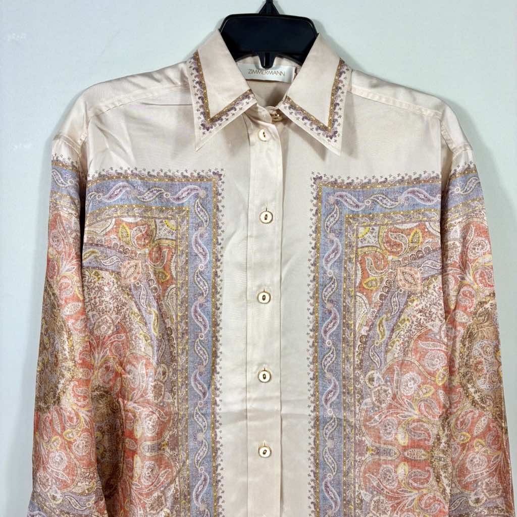 Zimmermann Illustration Paisley Silk Shirt - Image 11