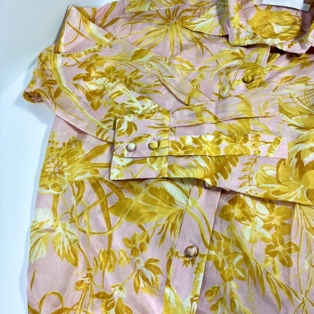 Zimmermann Golden Relaxed Silk Shirt - Image 10