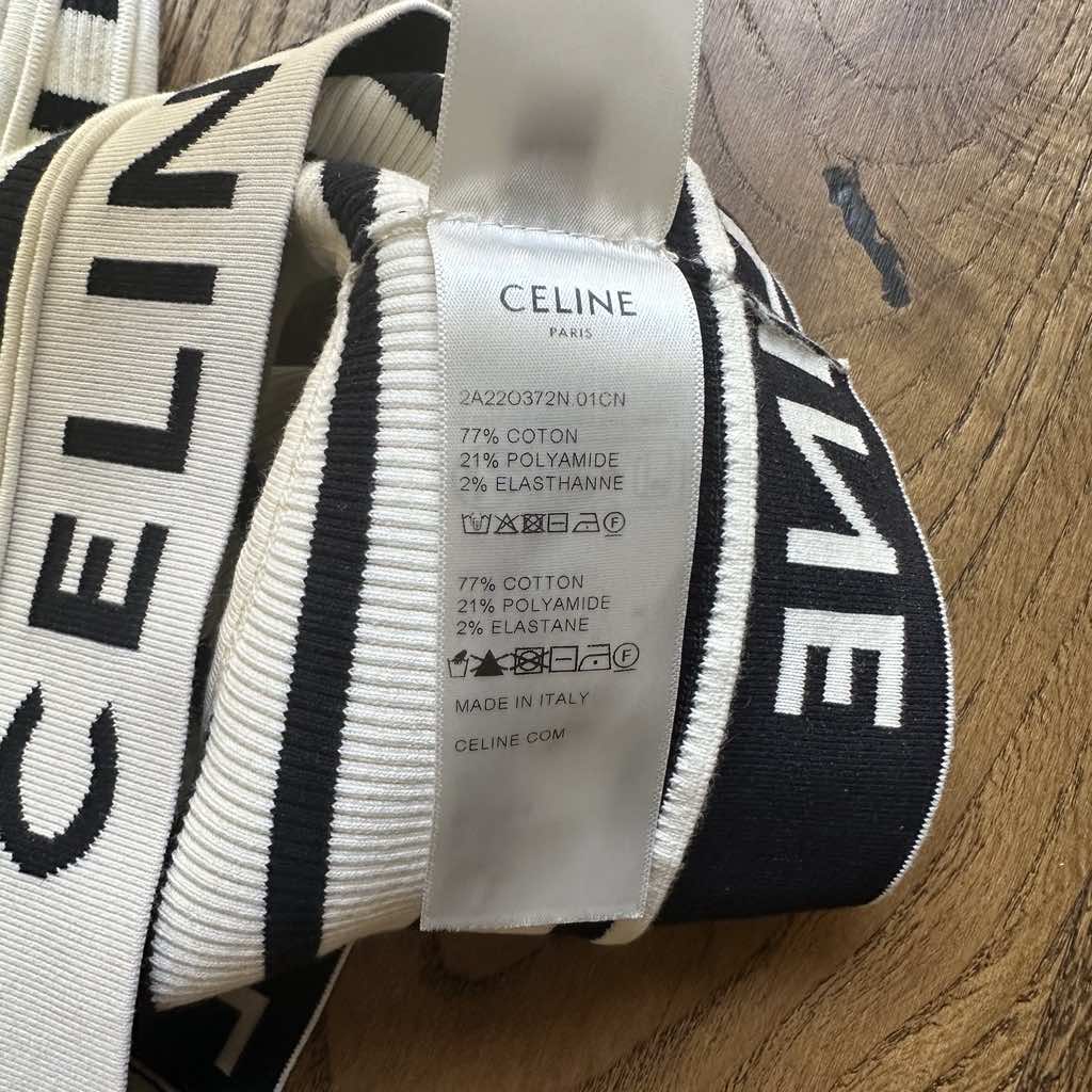 Celine Striped Rib Crop Top - 4