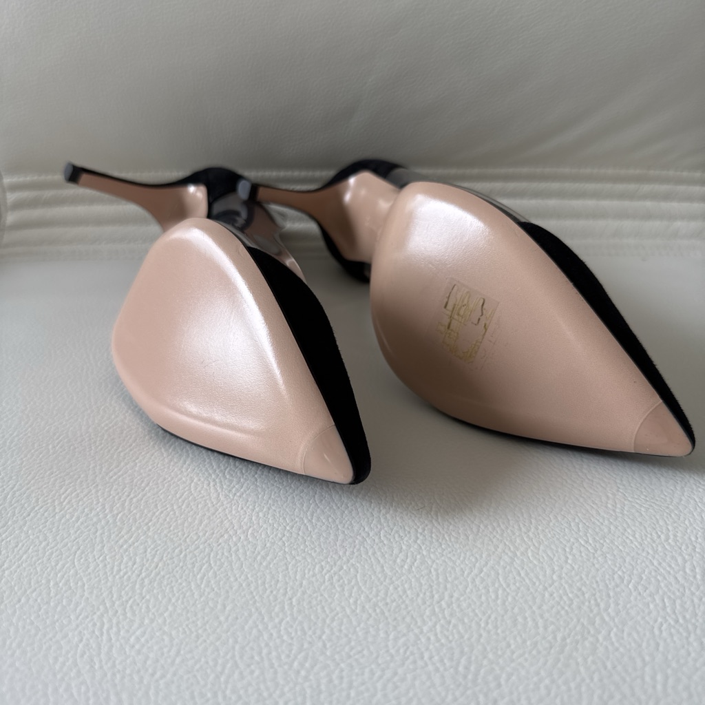 Gianvito Rossi Plexi Suede 70 Pumps - Side view