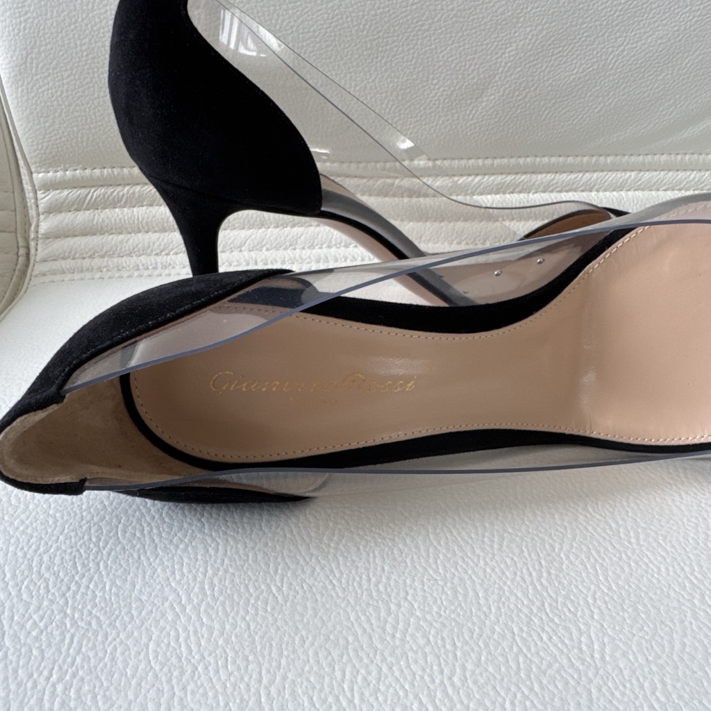 Gianvito Rossi Plexi Suede 70 Pumps - Detail 2