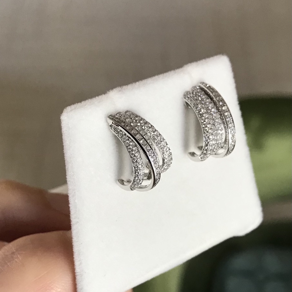 Unsigned / متعددة Natural Diamond Earrings - Image 10