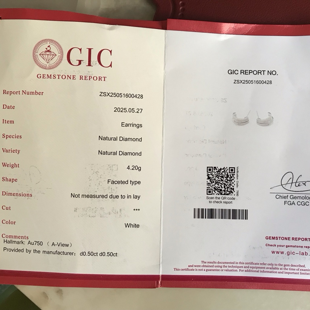 Unsigned / متعددة Natural Diamond Earrings - Image 14