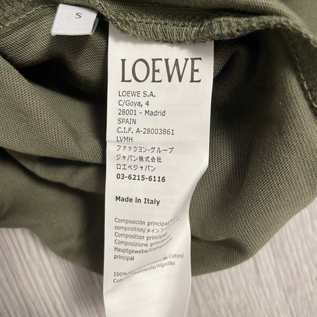 Loewe Loewe Anagram Olive Shortsleeve - 4