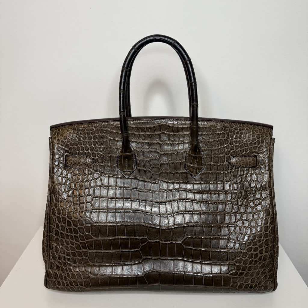 Hermès Birkin 35 Crocodile - Back view