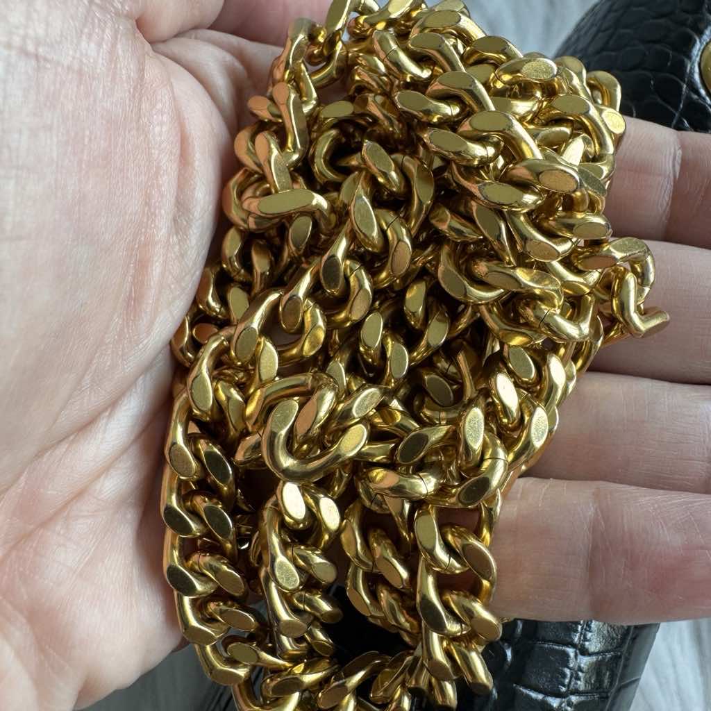 Saint Laurent Kate Small Tassel Croc - Image 12