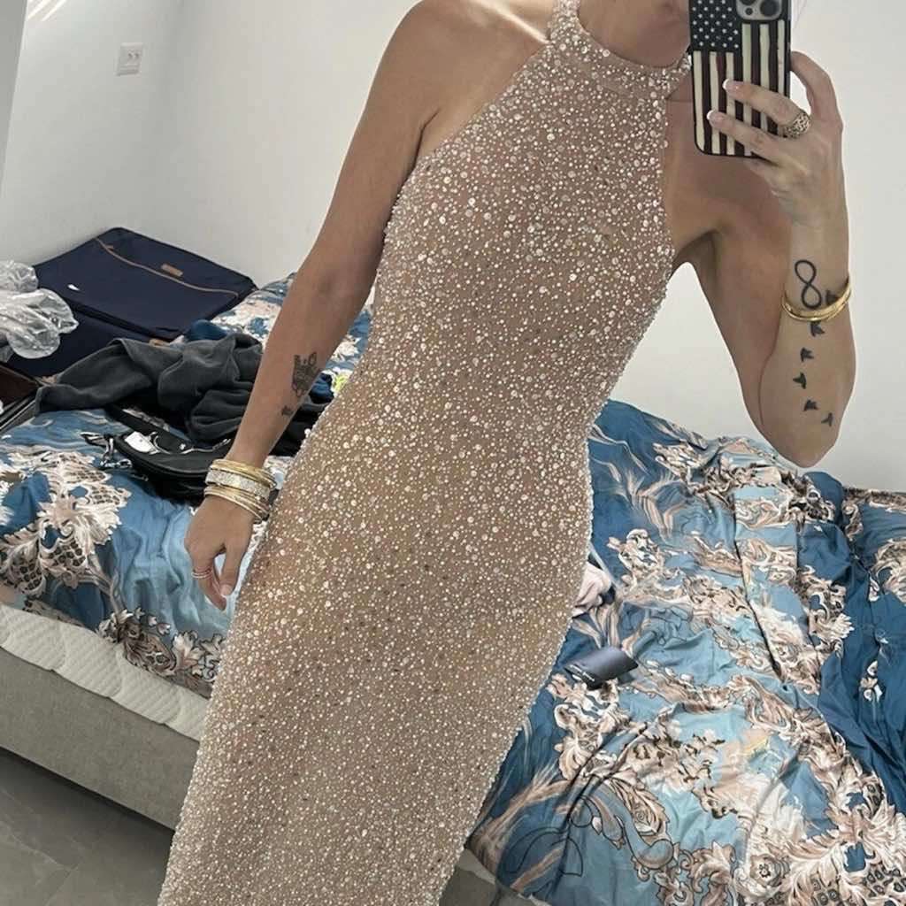 Bcbg Max Azria Jules Beaded Semi Sheer - Image 10