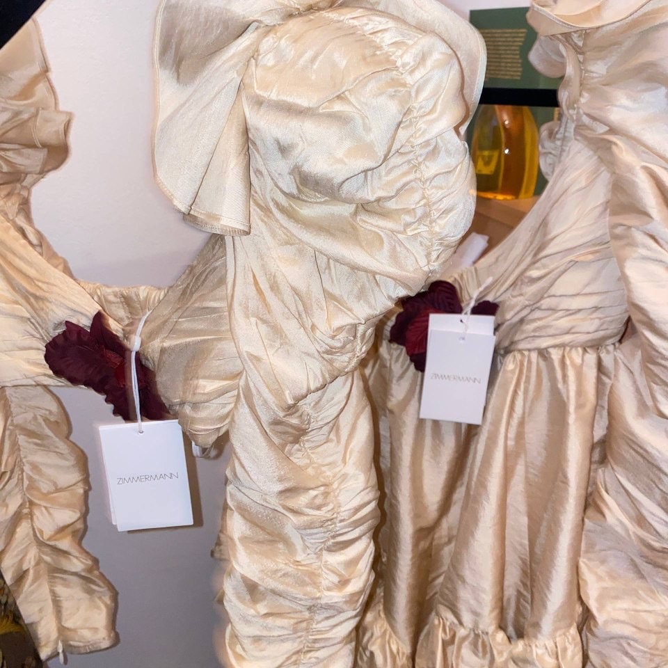 Zimmermann Kaleidoscope Ruched Mini Dress - Back view