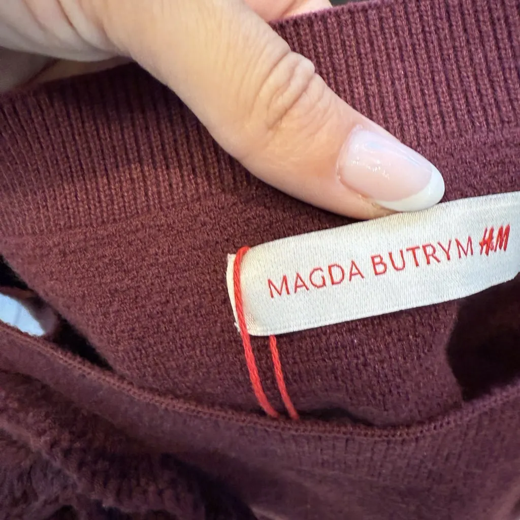 Magda butrym Top Burgundy Never worn, with tag - Back View