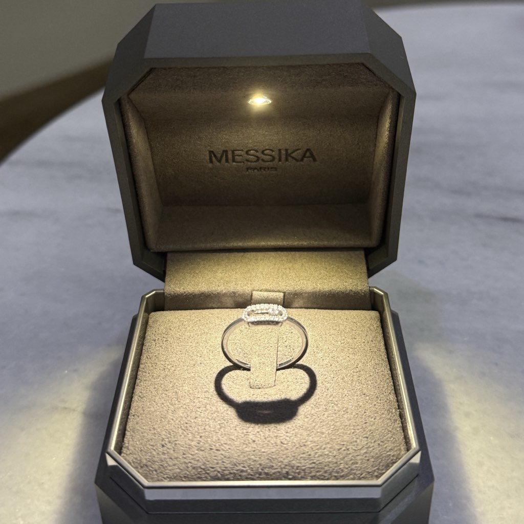 Messika White Gold Diamond Ring - Back view