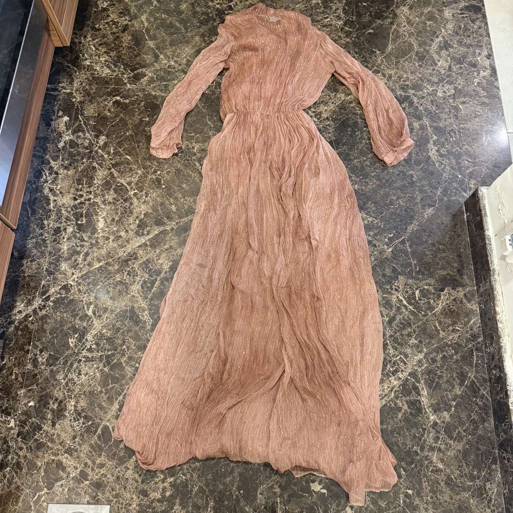 Dolce & Gabbana Long Pink Dress - Back view