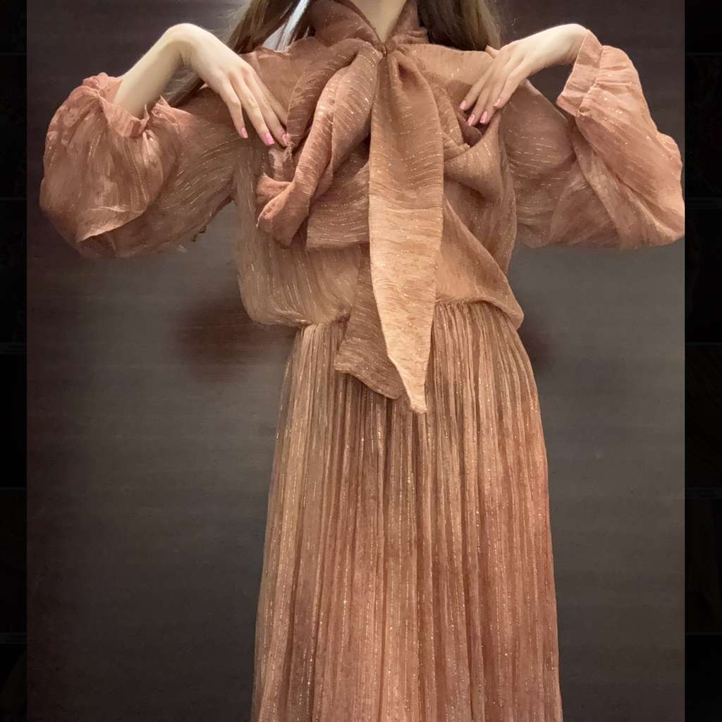 Dolce & Gabbana Long Pink Dress - Detail 2