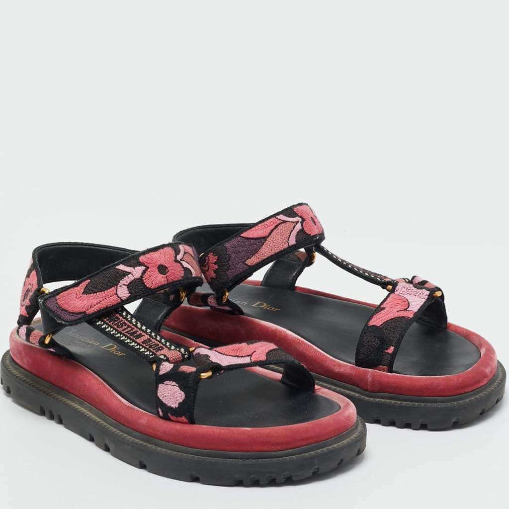 Christian Dior Pink Dior Sandals - Side view