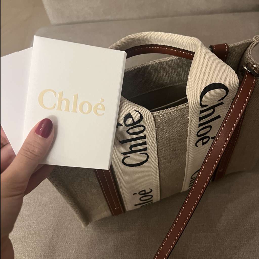 Chloé Woody Canvas Tote - 4