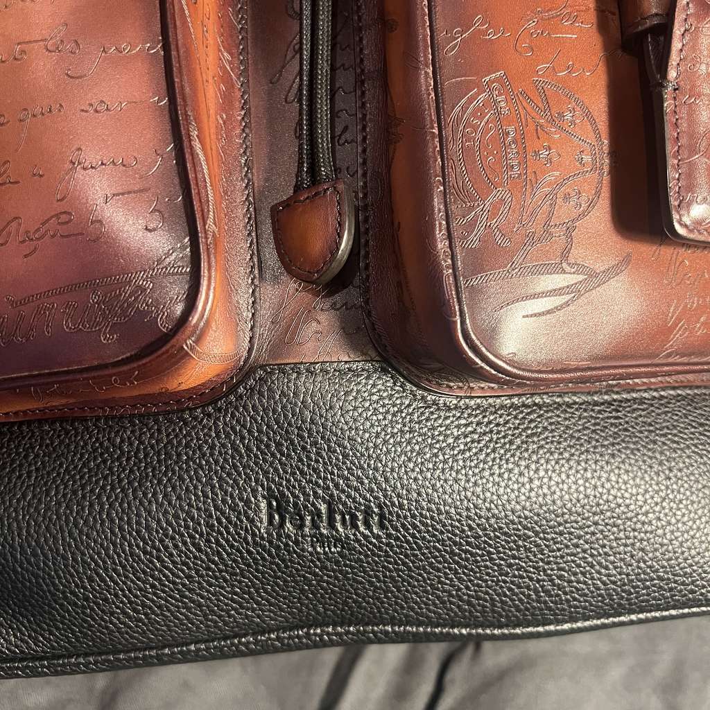 Berluti Horizon Scritto Brown Backpack - Image 10