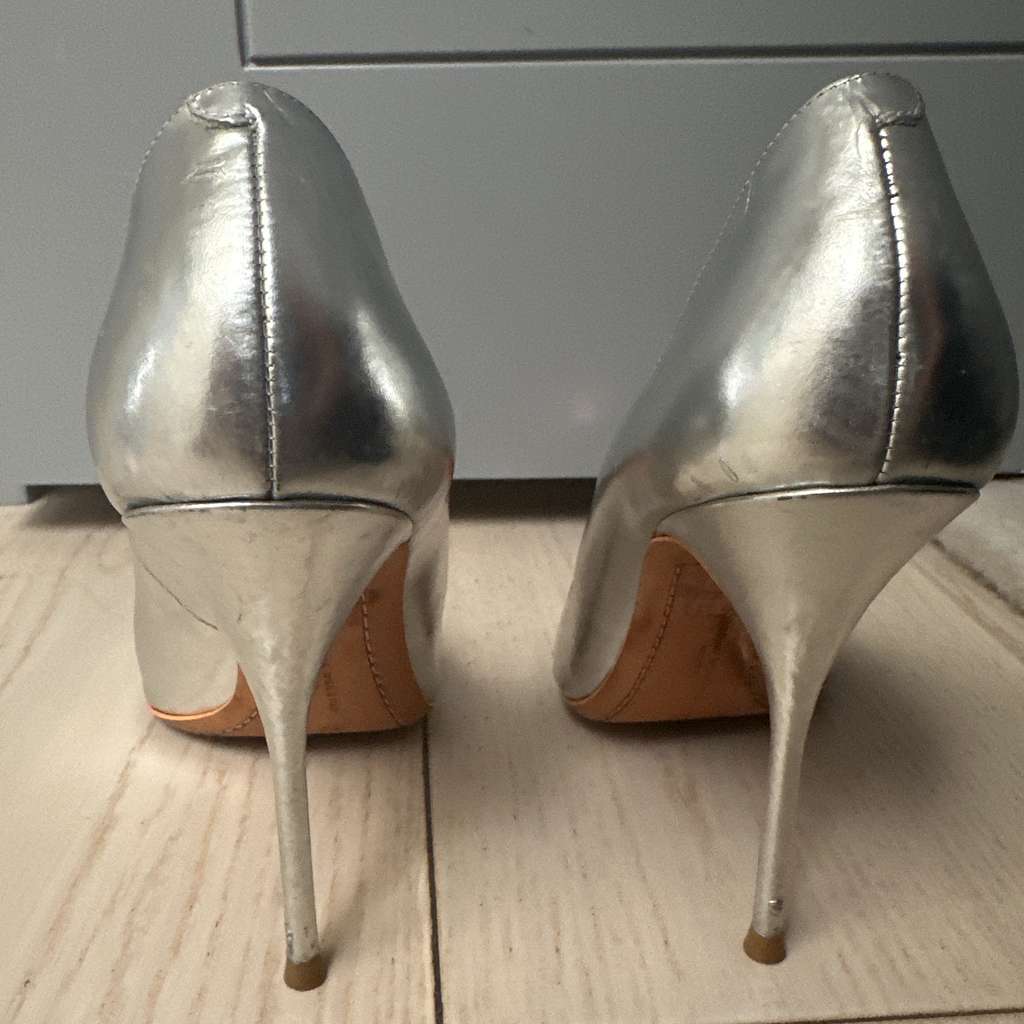 Sophia Webster Metallic Gem Embellished Pumps - Back view